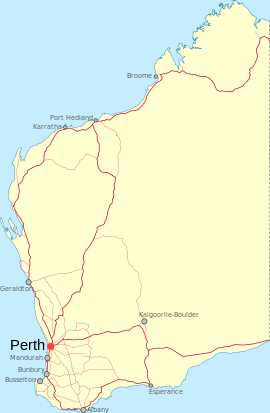 Mandurah is located in Western Australia