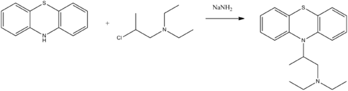Ethopropazine synthesis.png