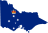 Флаг в виде карты штата Виктория